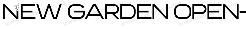 New garden open字体转换